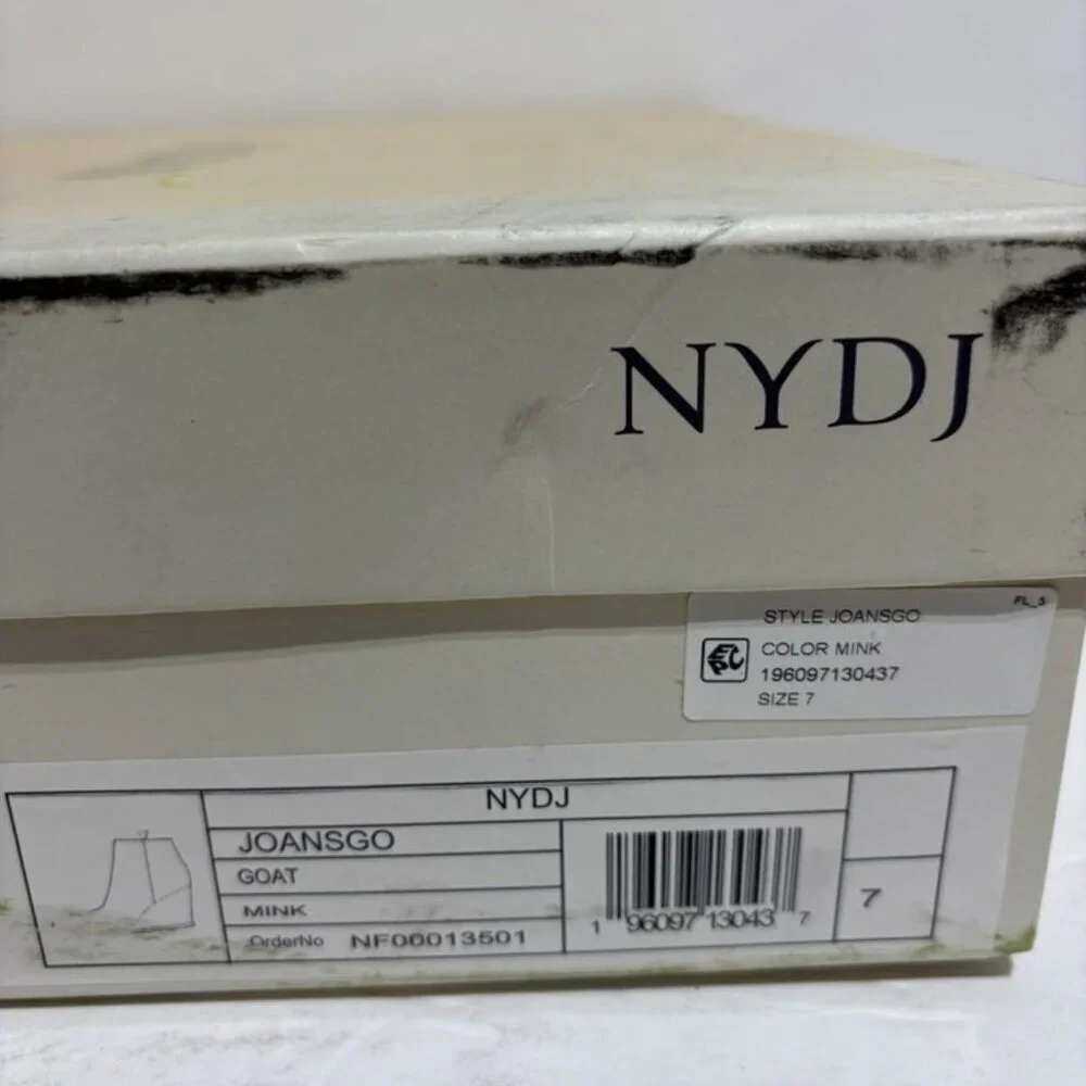 NYDJ Women’s Joan Brown Wedge Ankle Booties, Size 7 M